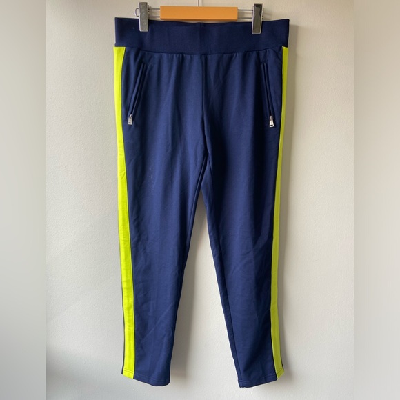 Ralph Lauren navy stretch pants with neon stripe NWT - Picture 1 of 4